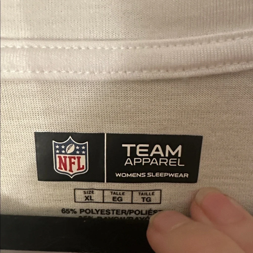 Team Apparel White Dallas Cowboys Sleep Shirt